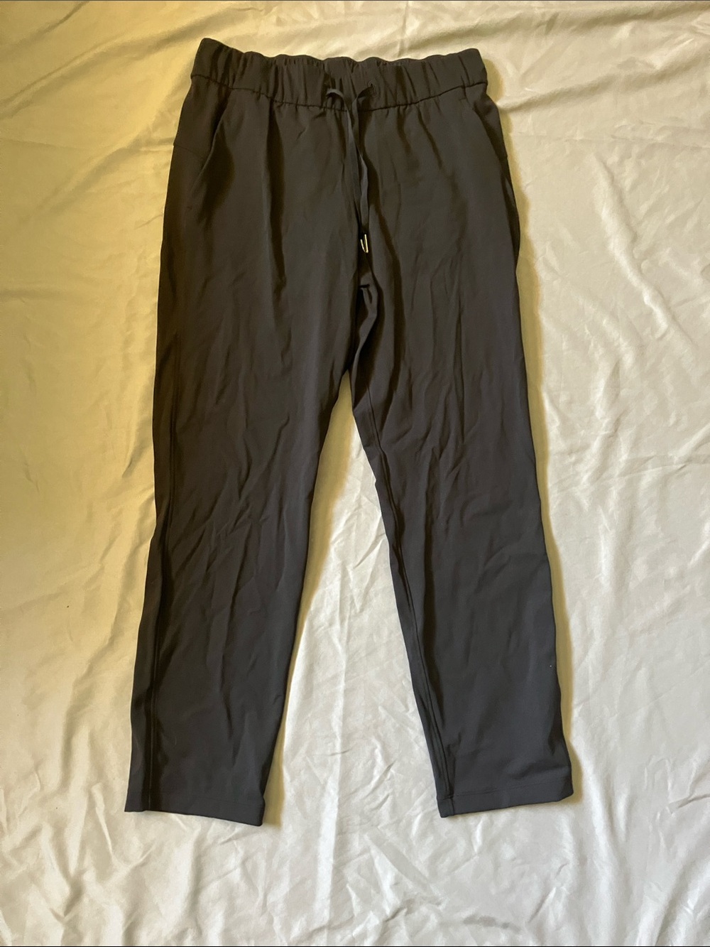 lululemon athletica Men's Black Drawstring Joggers - Slim Taper